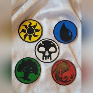 💀NEW 💀 3d Handpainted Magic The Gathering Coaster Set